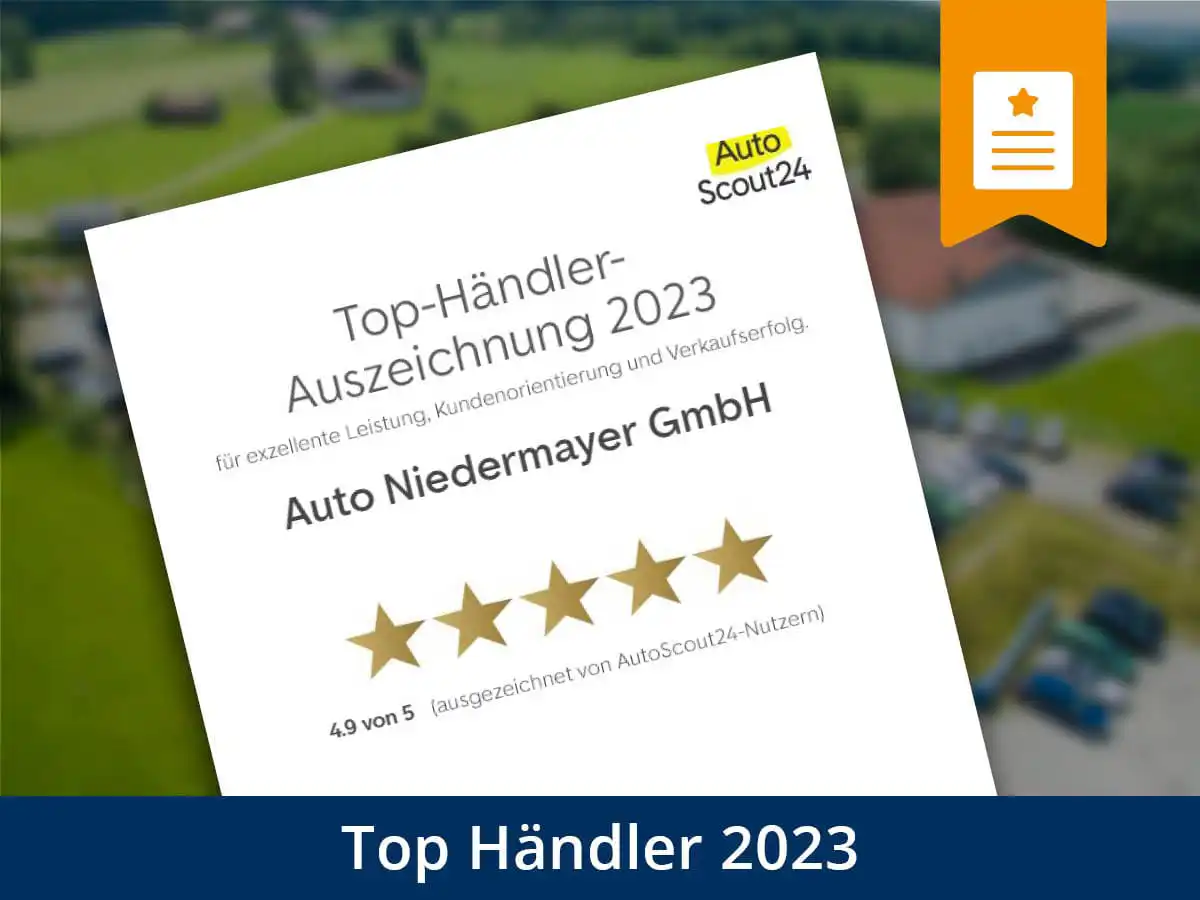 zu sehen ist die Auszeichnung: Top Händler 2023