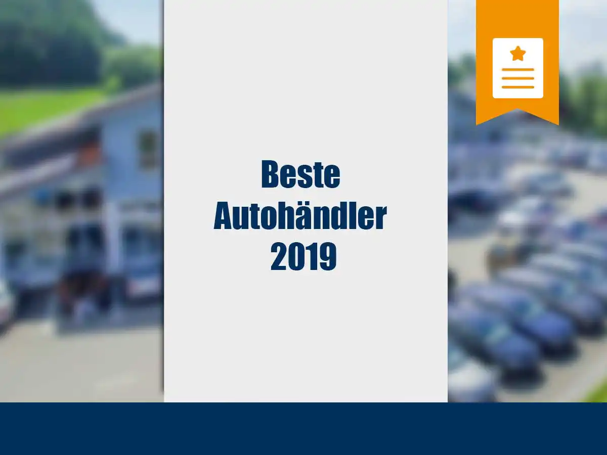 zu sehen ist das Autohaus Niedermayer aus der Vogelperspektive mit Text: Beste Autohändler 2019