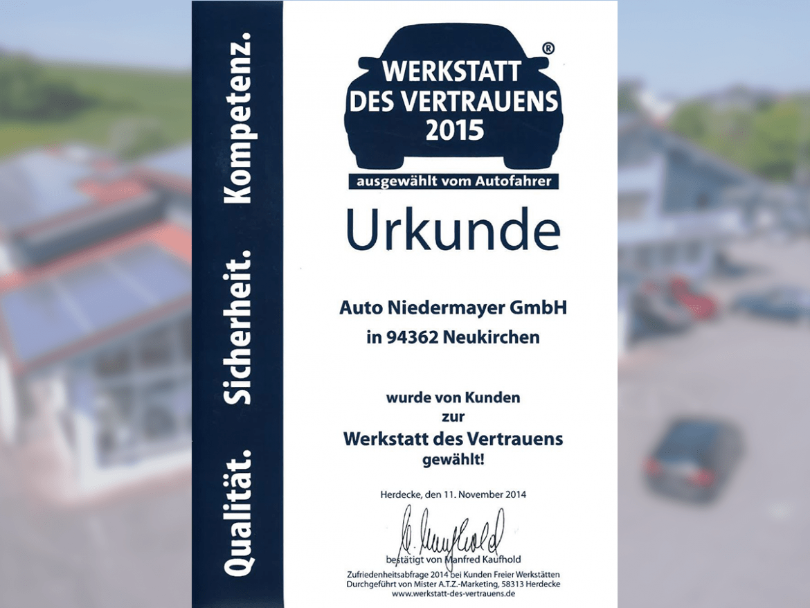 Werkstatt des Vertrauens 2015