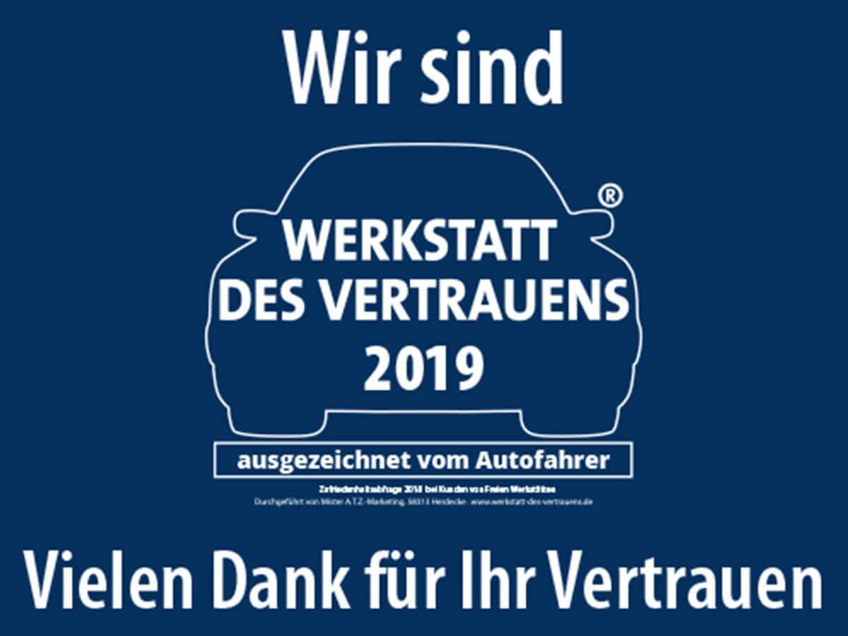 Werkstatt des Vertrauens 2019 | Auto Niedermayer GmbH in Neukirchen