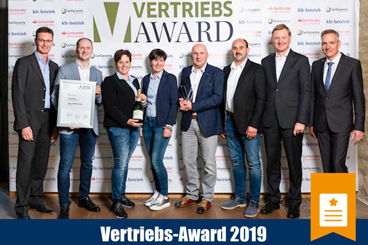 Vertriebsaward 2019 | Auto Niedermayer GmbH in Neukirchen