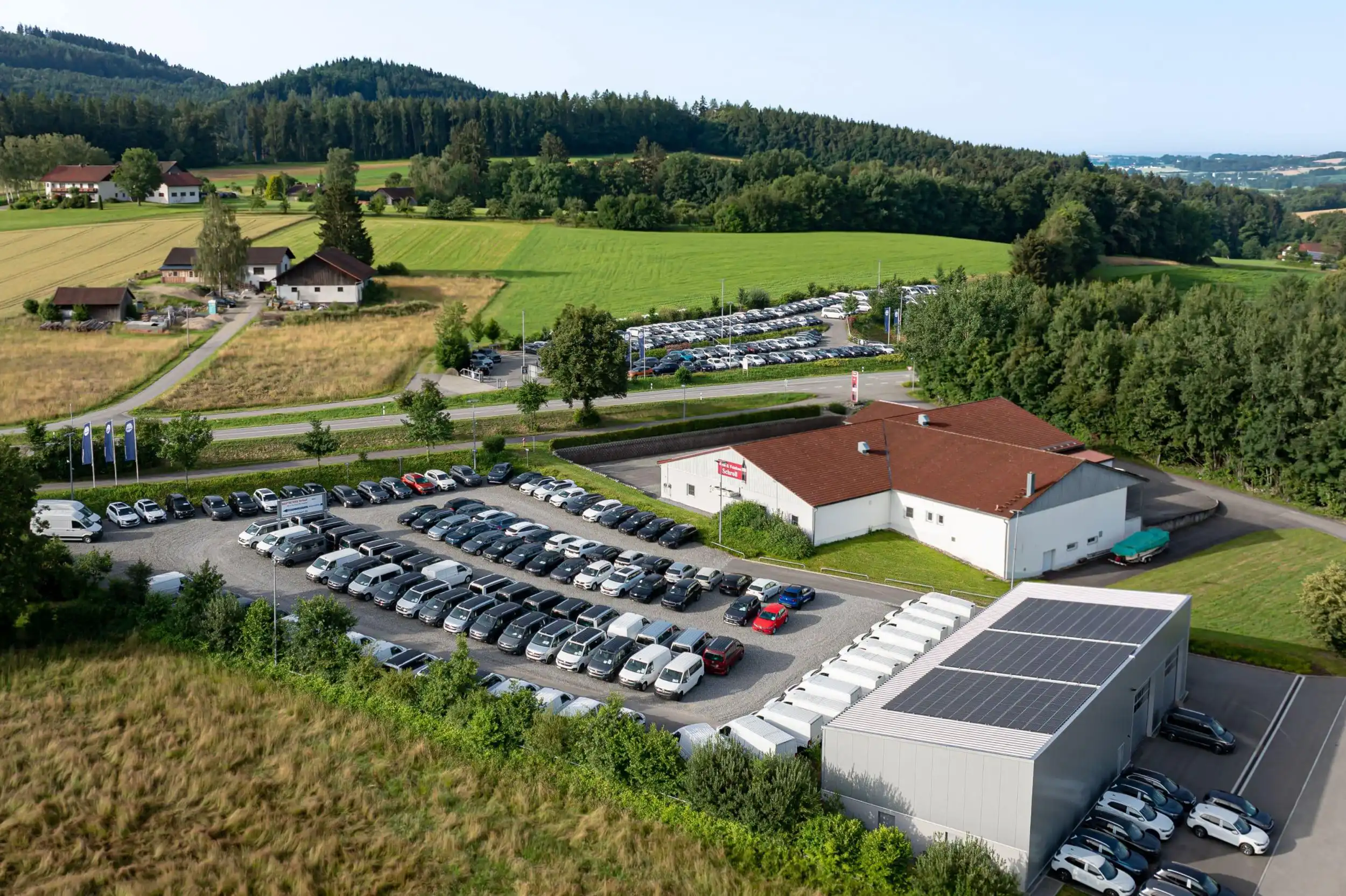 Niedermayer Autohof Vogelperspektive